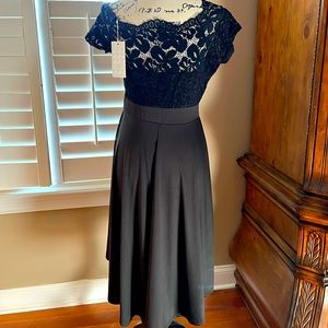 Black High/Low Classy Dress